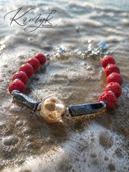 Kamykbijoux.pl – bransoletka turmalin, bransoletka Kamyk Bijoux, bransoletka z żywicy epoksydowej handmade, bransoletka lawa