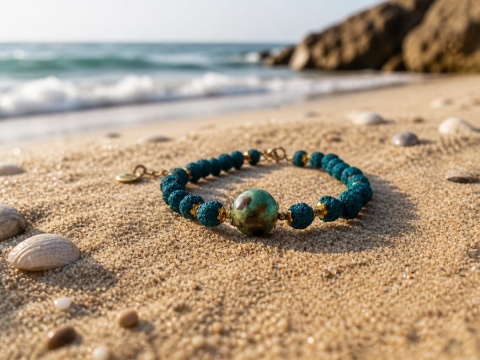 Kamykbijoux.pl – blansoletka na nogę, SUP, surf, bransoletka, biżuteria Kamyk Bijoux, zawieszka z żywicy epoksydowej handmade