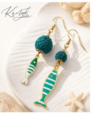 Kolczyki EMERALD REEF