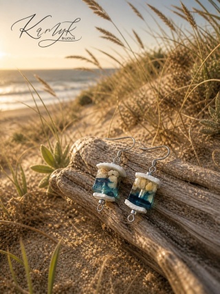 Kolczyki SEA SQUARES