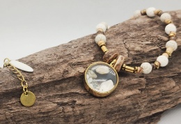 Kamykbijoux.pl – naszyjnik Kamyk Bijoux,wisiorek z żywicy epoksydowej, naszyjnik handmade, naszyjnik ze stali chirurgicznej