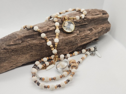 Kamykbijoux.pl – naszyjnik Kamyk Bijoux,wisiorek z żywicy epoksydowej, naszyjnik handmade, naszyjnik ze stali chirurgicznej