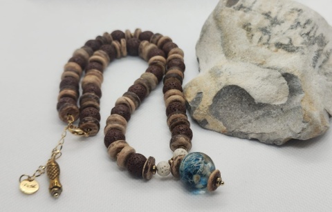Kamykbijoux.pl – naszyjnik Kamyk Bijoux,wisiorek z żywicy epoksydowej, naszyjnik handmade, naszyjnik ze stali chirurgicznej