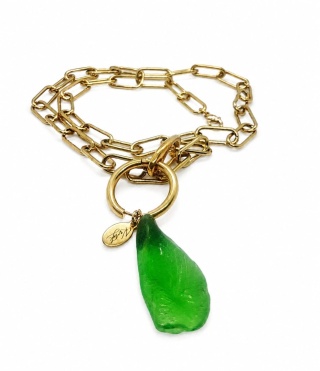 Naszyjnik SEA GLASS "AURORA VERDE"