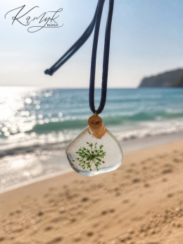 Kamykbijoux.pl –  naszyjnik Minecraft, naszyjnik Kamyk Bijoux, naszyjnik z żywicy epoksydowej handmade, sea glass