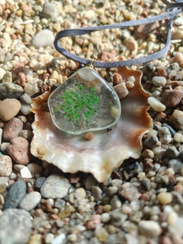 Kamykbijoux.pl –  naszyjnik Minecraft, naszyjnik Kamyk Bijoux, naszyjnik z żywicy epoksydowej handmade, sea glass